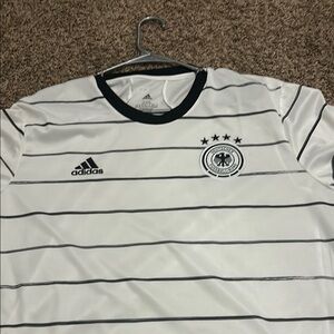 Adidas Germany Soccer Jersey White Black